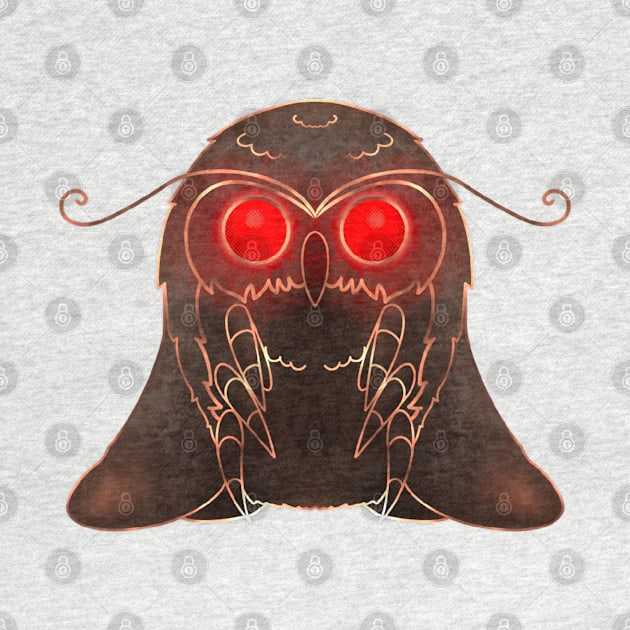 Ruby and Gold Mothman by Meowlentine